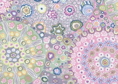 Kaffe Fassett Fabric Millefiore Grey (per 1/4 metre)