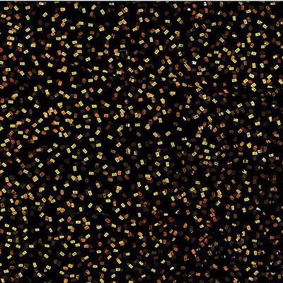 Hoffman Bali Handpaints Metallic Batik Fabric: Confetti Cinnamon/Gold (per 1/4 metre)