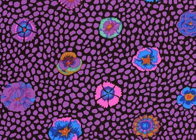 Kaffe Fassett Fabric Guinea Flower Purple (per 1/4 metre)