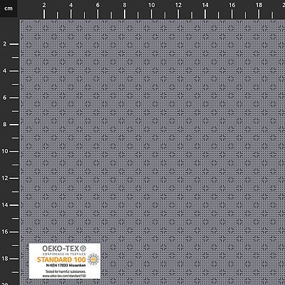 Quilters Coordinates fabric: Line Dots Grey (per 1/4 metre)