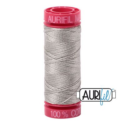 Aurifil 12 Cotton Thread 5021 Light Grey