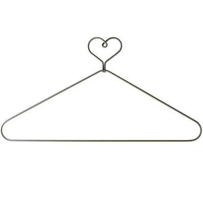 Wire Hanger  9' Heart with closed bottom