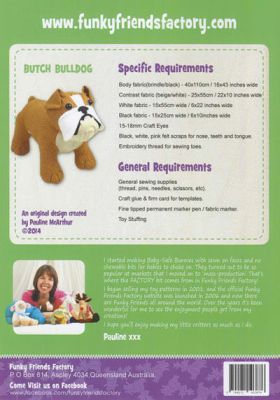 Funky Friends Factory: Butch & Bella Bulldogs Soft Toy Pattern