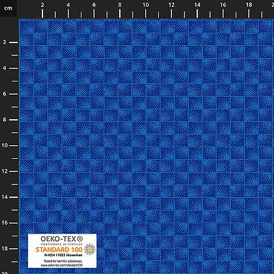 Quilters Coordinates fabric: Shaded Squares Royal Blue (per 1/4 metre)