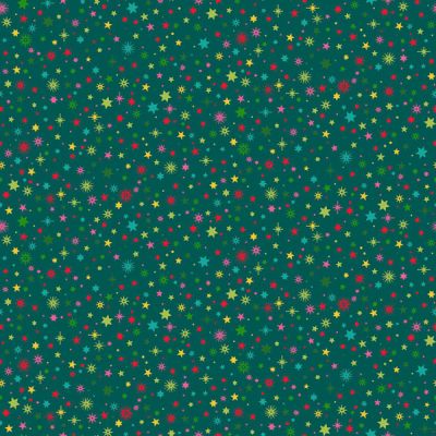 Christmas Brights fabric: Starlight Teal