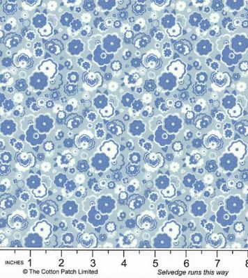 Liberty Carnaby Collection Fabric: Cosmos Cloud, Sky