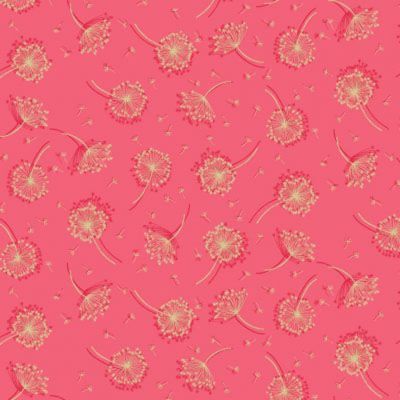 Luxe fabric: Seed Heads Pink (per 1/4 metre)