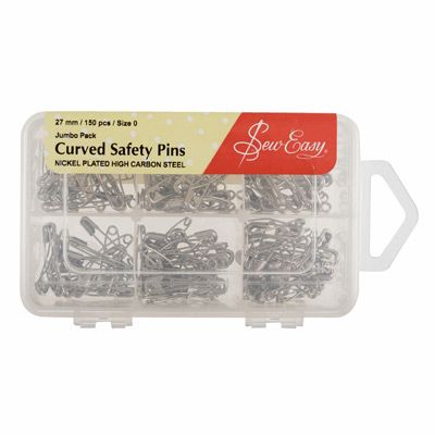 Sew Easy Curved Safety Pins Size 0