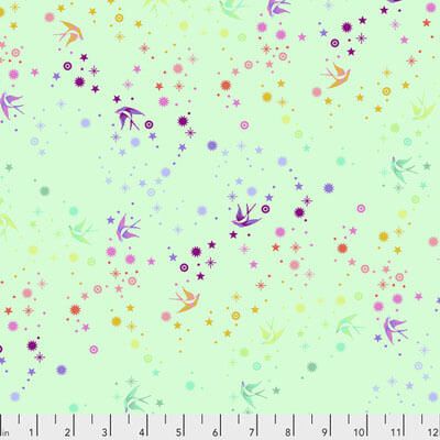 Tula Pink True Colours Fabric: Fairy Dust Mint