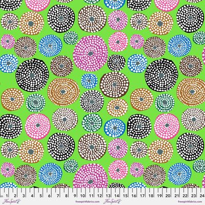 Kaffe Fassett Fabric Disks Lime (per 1/4 metre)