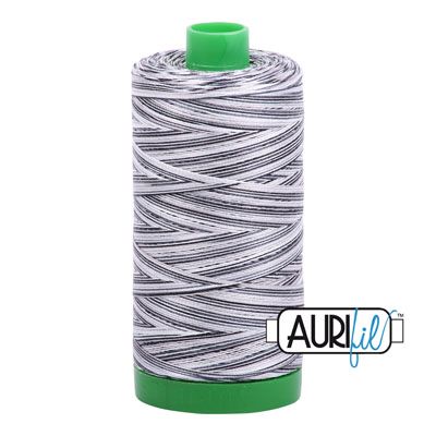 Aurifil 40 Cotton Variegated Thread 4652 Licorice Twist