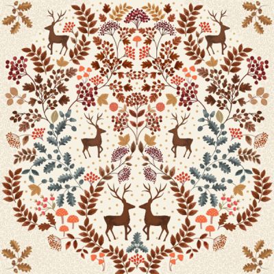 Cranbourne Chase fabric: Cranbourne Chase, 56" Quilt Panel