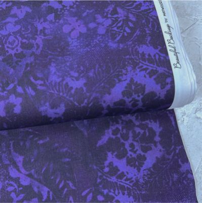 Beautiful Backing: Go With the Flow in Deep Purple (per 1/4 metre)