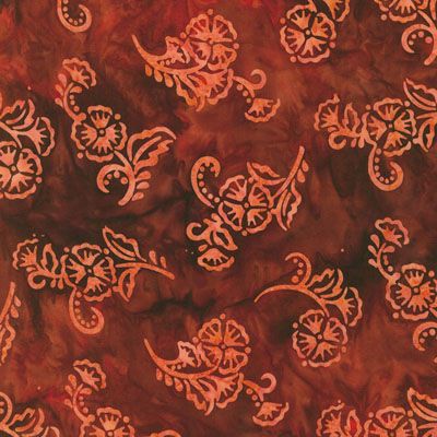 Hermosa Batik: Pomegranate (per 1/4 metre)