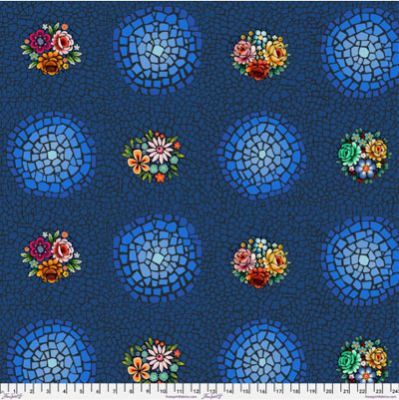 Murano Fabric: Lorenzo Marine (per 1/4 metre)