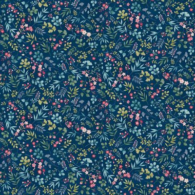 Kasumi fabric: Cherry Blossom Blue