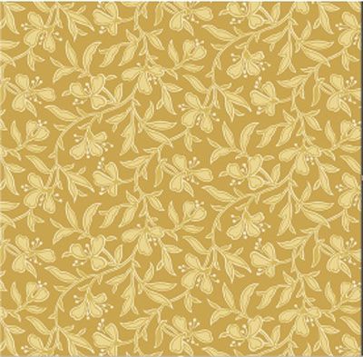 Fleur Nouveau fabric: Vine Yellow (per 1/4 metre)