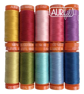 Perfect Little Box of Colours by Pat Sloan Aurifil Thread Set