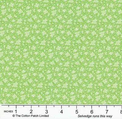 Whimsy Fabric: Mod Swoop, Green