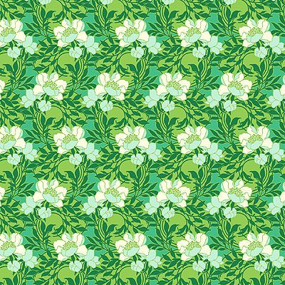 True Kisses fabric: Smitten Emerald (per 1/4 metre)