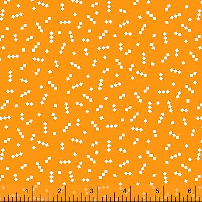 Posy Fabric: Mod Star Orange (per 1/4 metre)