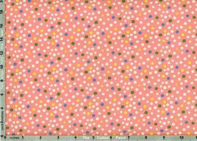 Animal Quackers: Polka Dots Pink (per 1/4 metre)