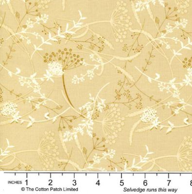 Linen Closet fabric: Flower Stripe Cream (per 1/4 metre)