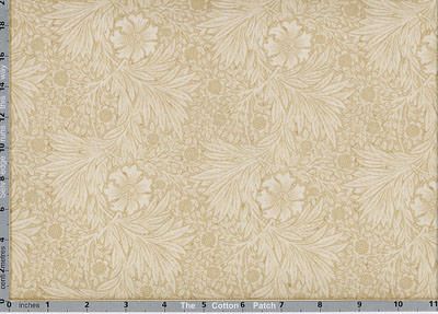 William Morris Kelmscott Fabric: Marigold Tan (per 1/4 metre)