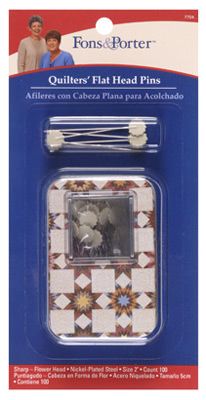 Fons & Porter Quilters Flat Head Pins