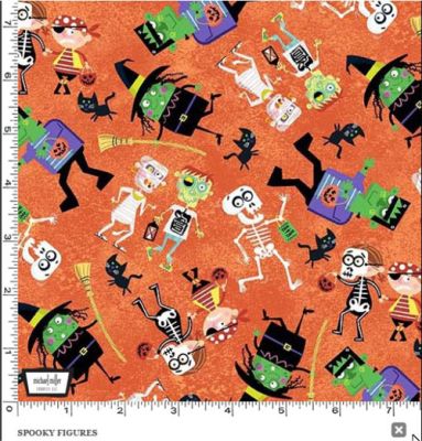 Haunted House fabric: Spooky Figures