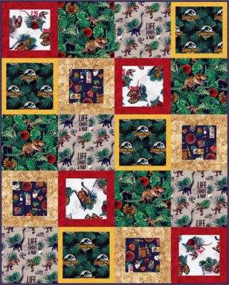 Jurassic Park Accent Quilt Fat Quarter Bundle