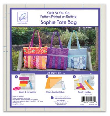 June Tailor Sophie Tote Bag Quilt as You Go PrePrinted Wadding