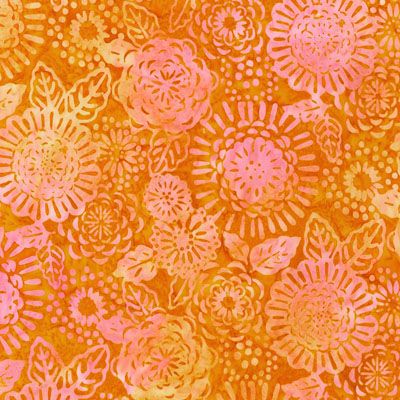 Hermosa Batik: Persimmon (per 1/4 metre)