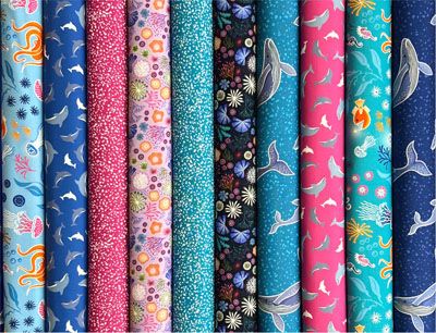 Ocean Glow Fat Quarter Bundle Lewis and Irene