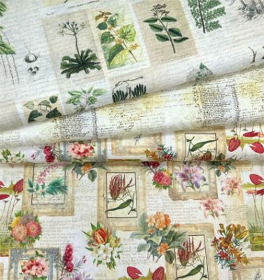 Herbarium Fabric: Herbarium Tile Quilt