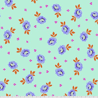 Curiouser & Curiouser 108' Quilt Back Fabric: Big Buds Daydream (per 1/4 metre)