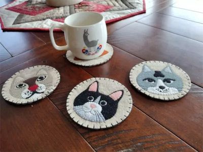 Cat Coasters Kit Rachels of Greenfield