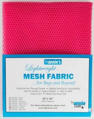 Lipstick Pink Mesh Fabric Pack By Annies