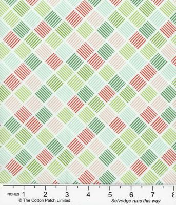 Juliette fabric, Diagonal Stripes, White