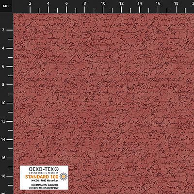 Quilters Coordinates fabric: Signatures Brown (per 1/4 metre)