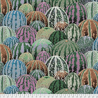 Philip Jacobs Fabric: Watermelons Grey (per 1/4 metre)