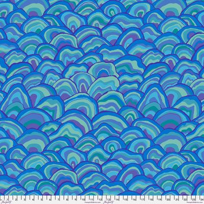 Kaffe Fassett Collective Wobble fabric Blue