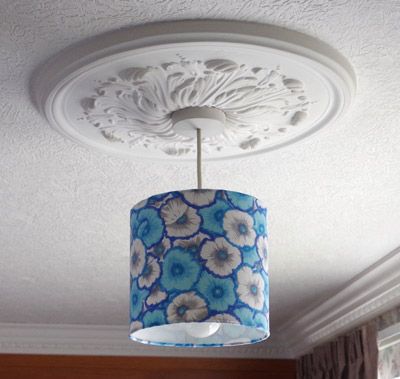 Lampshade Kit 20cm Diameter Round for Hanging or Table Lamp