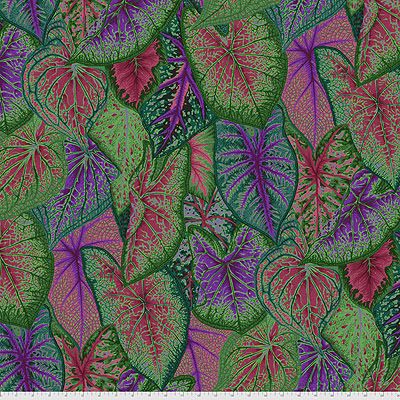 Kaffe Fassett Collective: Caladiums Dark (per 1/4 metre)