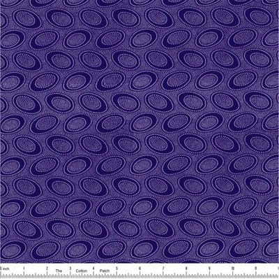 Kaffe Fassett Fabric Aboriginal Dots Indigo (per 1/4 metre)