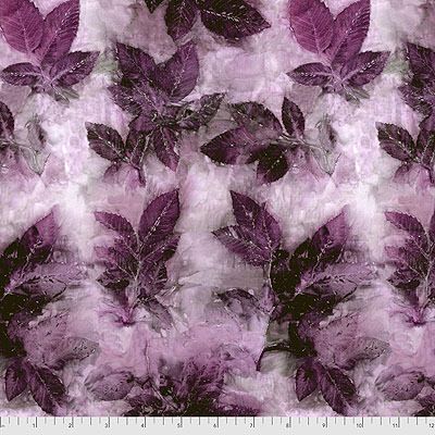 Into the Woods Fabric: Birch Leaf Blackberry (per 1/4 metre)