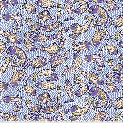 Kaffe Fassett Collective: Koi Polloi Delft (per 1/4 metre)