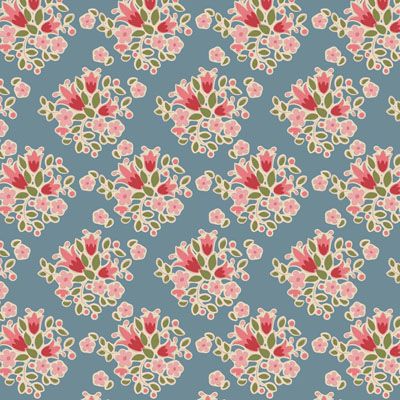 Tilda fabric: Creating Memories Summer Lulu Blue