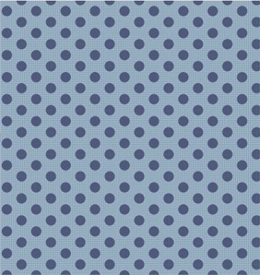 Tilda Dots: Medium Dots Denim Blue (per 1/4 metre)