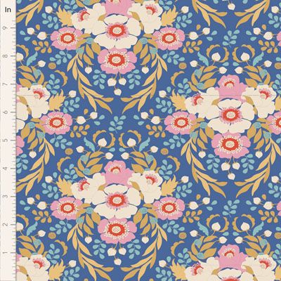 Tilda Jubilee fabric: Anemone Blue